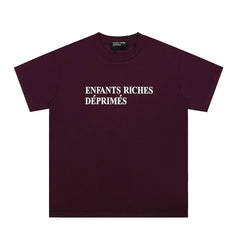 Enfants Riches Déprimés Classic Logo T-Shirt - Burgundy