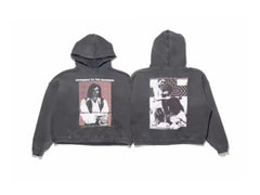 Enfants Riches Déprimés Red Frame Portrait Hoodie - Washed Black