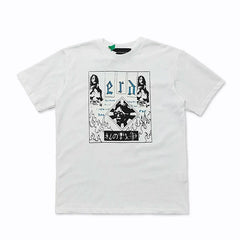 Enfants Riches Déprimés "e.r.d" Collage & Flame Border T-Shirt - White