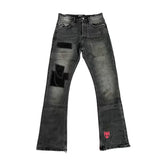 Enfants Riches Déprimés Patchwork Distressed Denim Jeans - Vintage Blue