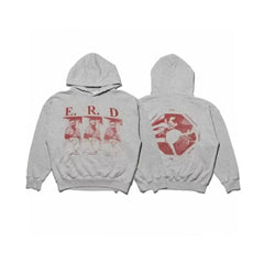 Enfants Riches Déprimés Red Military Graphic Hoodie - Light Grey