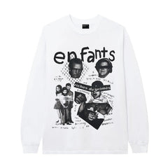 Enfants Riches Déprimés "Enfants" Vintage Collage Long-Sleeve - White