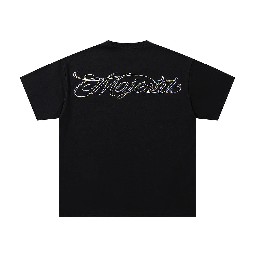 Majestik “Neon Supercars” Rhinestone Graphic Tee