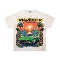 Majestik “Paradise” Supercar Vintage Tee（Off-White / Cream）