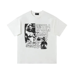 Enfants Riches Déprimés Gothic Collage & Multi-Photo T-Shirt - Cream