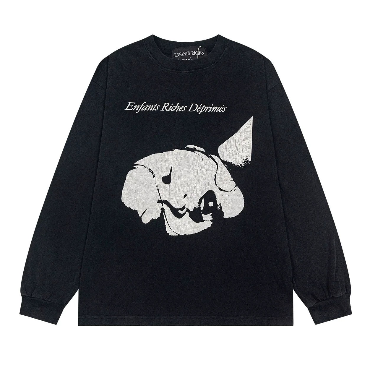 Enfants Riches Déprimés Abstract Dog Graphic Long-Sleeve - Black