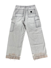 Enfants Riches Déprimés Distressed & Stained Denim Jeans - Light Blue