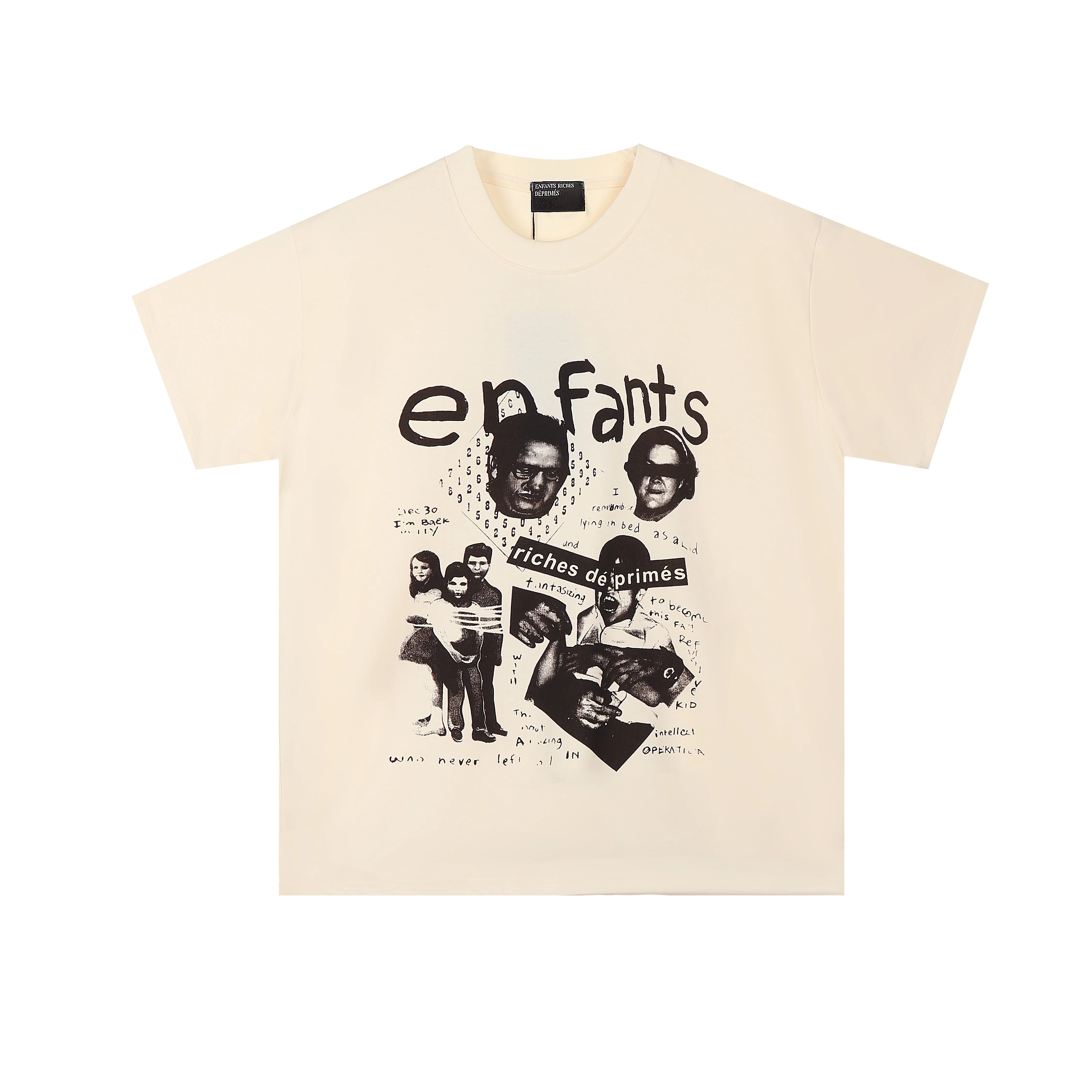 Enfants Riches Déprimés "Enfants" Photo Collage T-Shirt - Cream