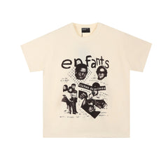 Enfants Riches Déprimés "Enfants" Photo Collage T-Shirt - Cream