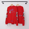 Chrome Hearts "BRAIN" Graphic & Sleeve Emblem Long Sleeve (Red)