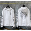 Chrome Hearts Monogram Sleeve Accent Hoodie (White)