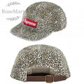 Supreme Leopard Print 5-Panel Red Box Logo Camp Cap