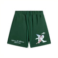 Represent "Storms In Heaven" Graphic Heavyweight Shorts - Dark Green