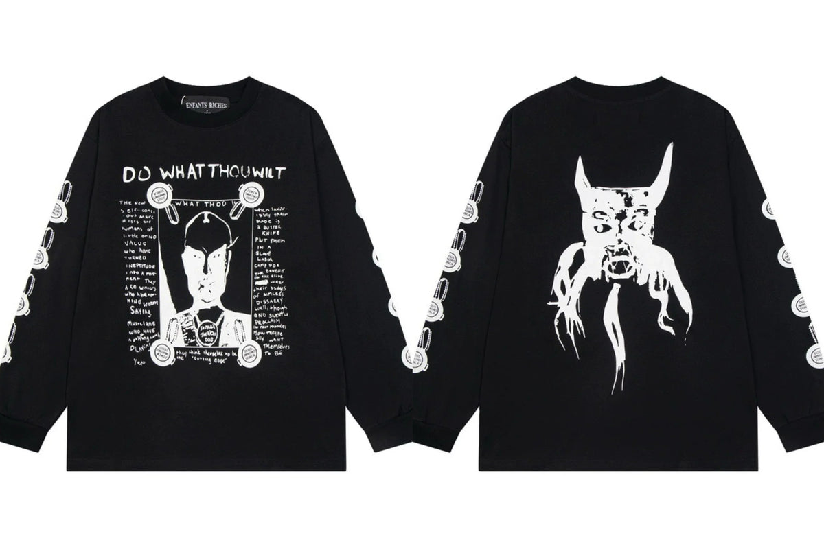 Enfants Riches Déprimés "Do What Thou Wilt" Long-Sleeve - Black