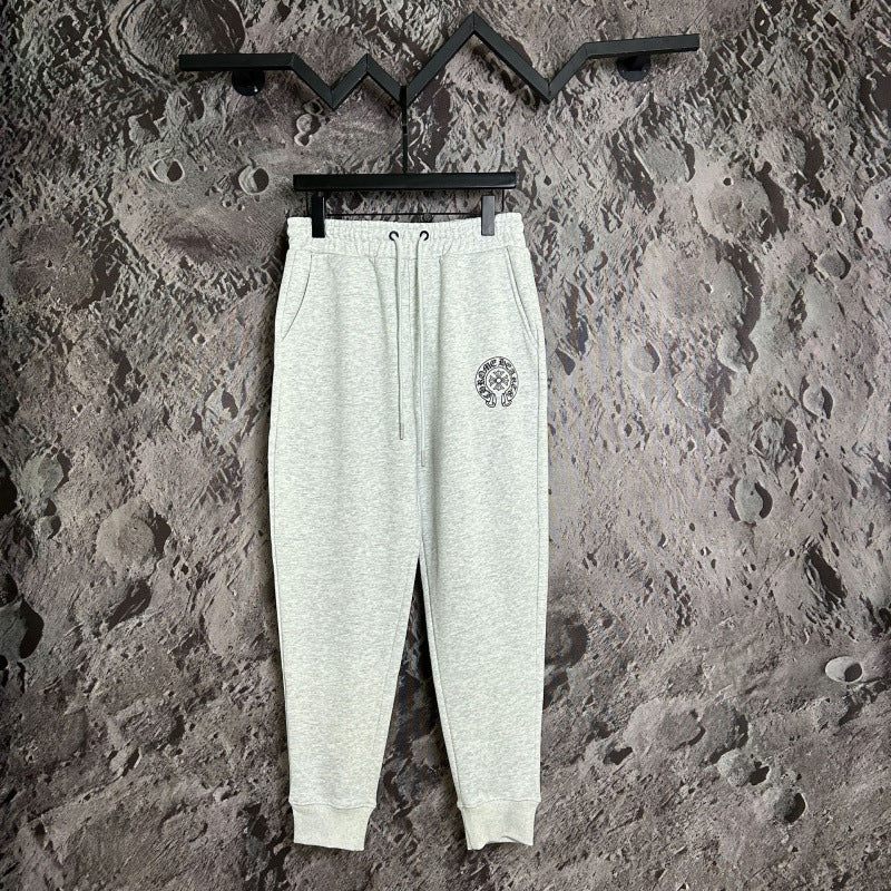 Chrome Hearts Cross Applique Lounge Pants (Light Grey)