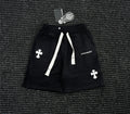 Chrome Hearts Black Drawstring Cross Patch Sweatshorts