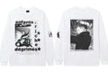 Enfants Riches Déprimés Vertical Lettering & Back Portrait Long-Sleeve - White