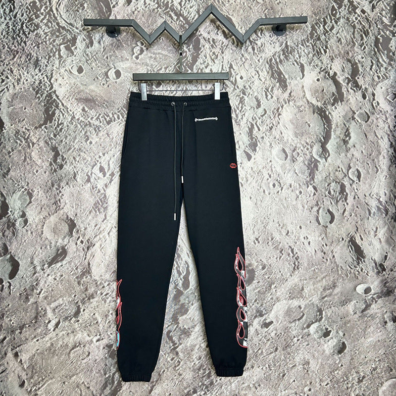 Chrome Hearts Flame Graphic Lounge Pants (Black)