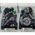 Chrome Hearts All-Over Gothic Letter & Cross Hoodie (Black)