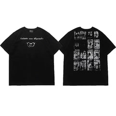 Enfants Riches Déprimés Chest Logo & Back Photo Grid T-Shirt - Black