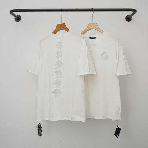 Chrome Hearts Tonal Circle Monogram Short Sleeve T-Shirt (White)