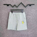 Chrome Hearts Light Gray Multi-Color Cross Logo Sweatshorts
