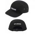 Supreme Black 5-Panel Box Logo Camp Cap with SUP-94TH/DIV. Back Embroidery
