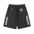 Chrome Hearts Black Monogram & Script Logo Sweatshorts