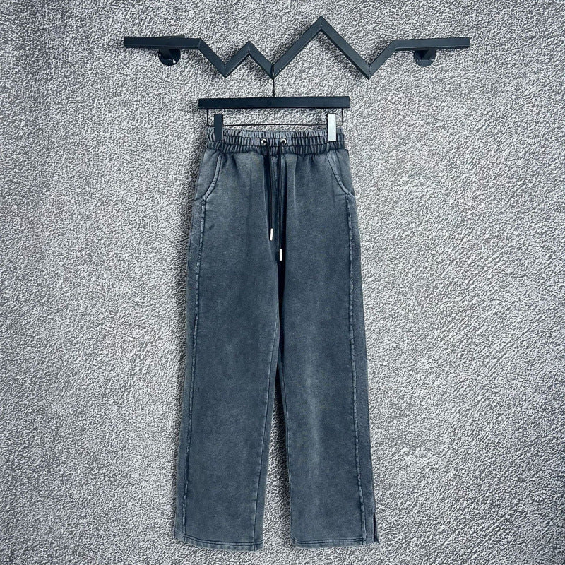 Chrome Hearts Acid Wash Straight-Leg Lounge Pants