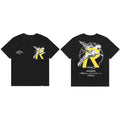 Represent "Standing on Shoulders" Angel "R" Graphic T-Shirt - Black