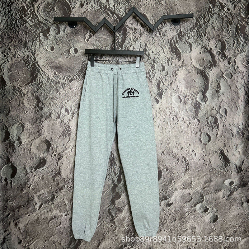 Chrome Hearts Horseshoe Logo Lounge Pants (Light Grey)