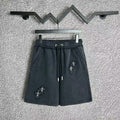 Chrome Hearts Black Scattered Cross Patch Sweatshorts