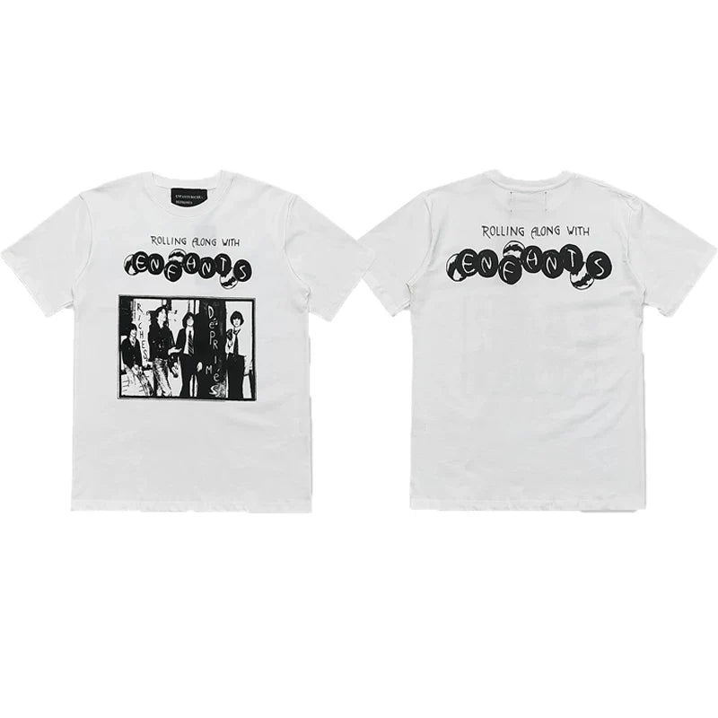 Enfants Riches Déprimés "Rolling Alone With" Band T-Shirt - White