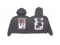 Enfants Riches Déprimés Red Frame Portrait Hoodie - Washed Black