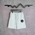 Chrome Hearts Light Gray Horseshoe Logo Sweatshorts