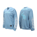 Chrome Hearts Horseshoe Cross Long Sleeve Jersey (Light Blue)