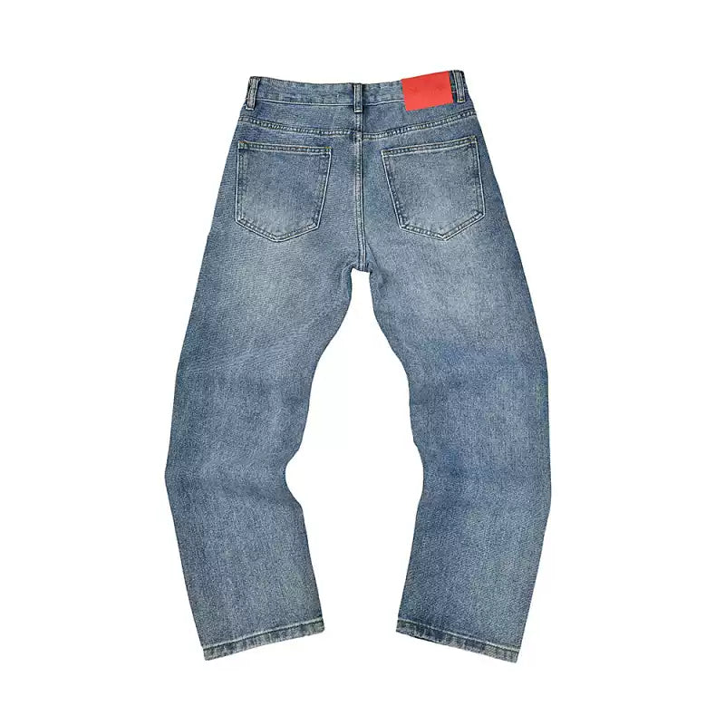 sp5der Bubble Logo Straight‑Leg Denim Jeans Two‑Tone Set