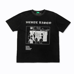 Enfants Riches Déprimés "Heute Disco" Gothic Typography T-Shirt - Black