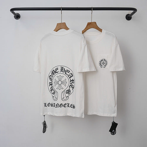Chrome Hearts "LOS ANGELES" Horseshoe Short Sleeve T-Shirt (White)