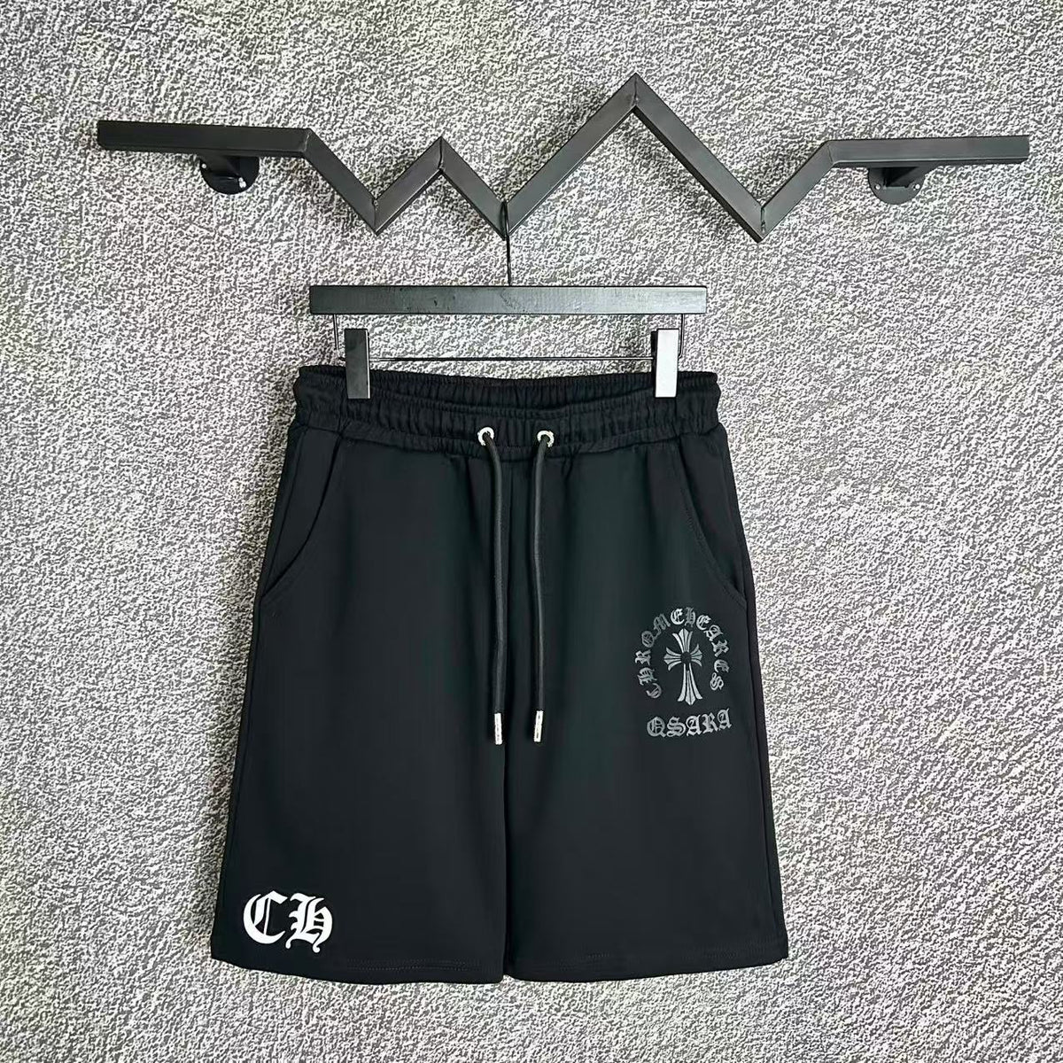 Chrome Hearts Black Multi-Graphic Sweatshorts