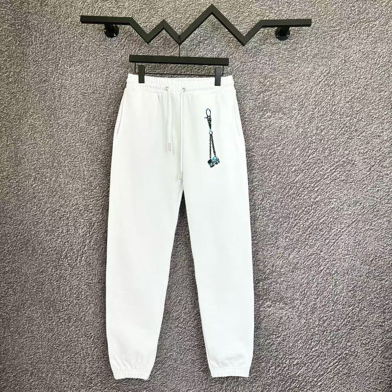 Chrome Hearts Charm Accent Lounge Pants (White)
