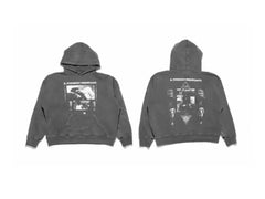 Enfants Riches Déprimés Photo Collage & Pyramid Graphic Hoodie - Washed Black