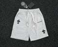 Chrome Hearts Light Gray Drawstring Cross Patch Sweatshorts