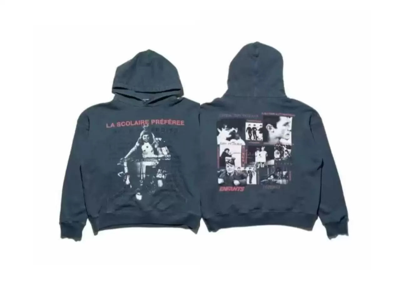 Enfants Riches Déprimés "La Scolaire Préférée" Hoodie - Washed Dark Grey