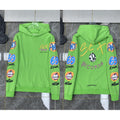 Chrome Hearts "Get High Records" Multi-Graphic Hoodie (Green)