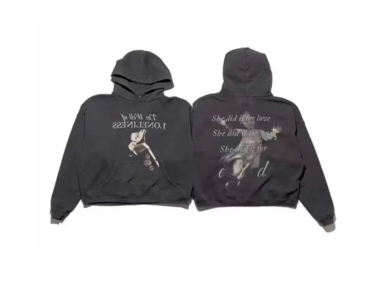 Enfants Riches Déprimés "The Well of Loneliness" Hoodie - Washed Black