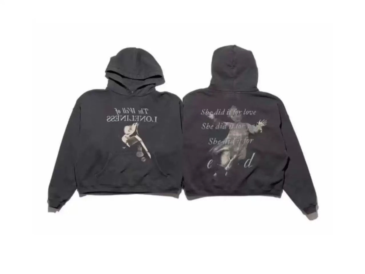 Enfants Riches Déprimés "The Well of Loneliness" Hoodie - Washed Black