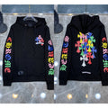 Chrome Hearts Multi-Color Cluster Cross Hoodie (Black)