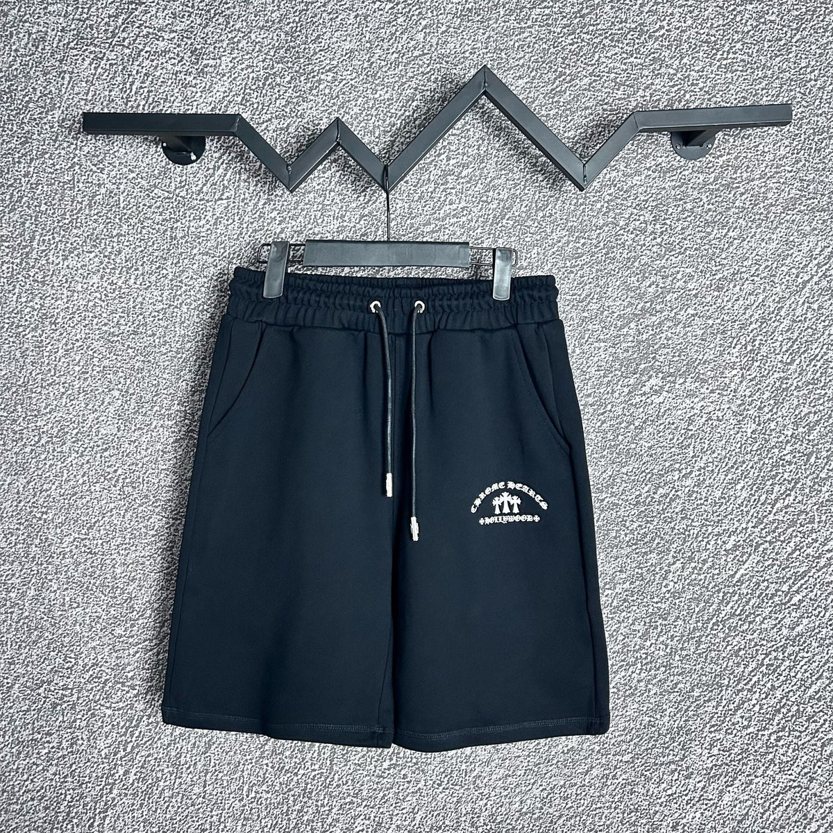 Chrome Hearts Black Minimalist Logo Sweatshorts