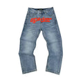 sp5der Bubble Logo Straight‑Leg Denim Jeans Two‑Tone Set